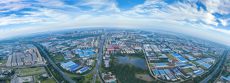 俯瞰新芜经济开发区。湾沚区委宣传部供图