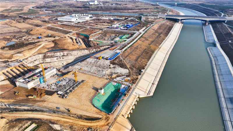 俯瞰正在建设的合肥水源工程。受访者供图