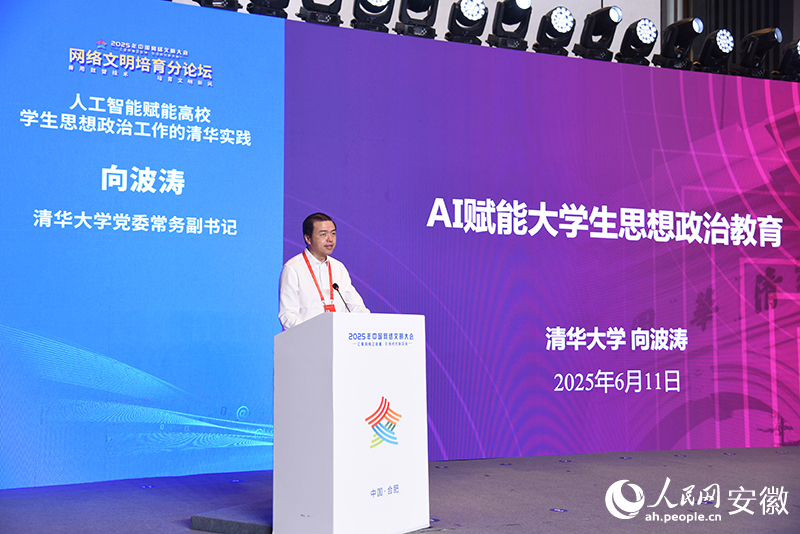 清华大学党委常务副书记向波涛。人民网记者 李希蒙摄